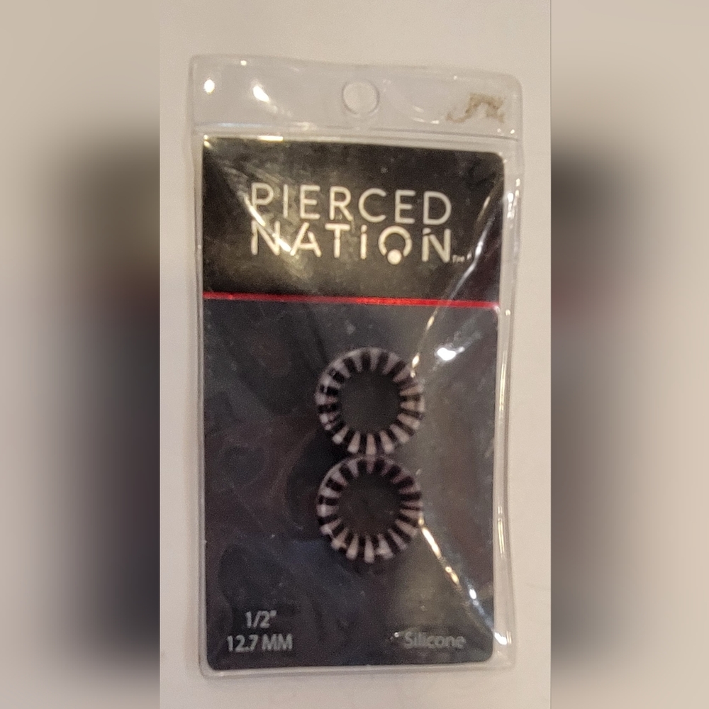 pierced nation 1/2 inch silicone